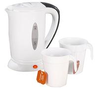 Bouilloire de voyage & 2 tasses, 110/230 V, 650 W, 500 ml [Pearl]