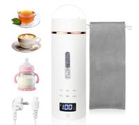 Bouilloire de Voyage 450ML, Mini Bouilloire Electrique en Acier Inoxydable 316 avec 6 Températures Réglables, Petite Bouilloire Portable Arrêt Automatique pour Café, Lait, Thé