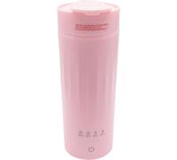 bouilloire de voyage 475ml avec 4 réglages de température automatique-isolation rose