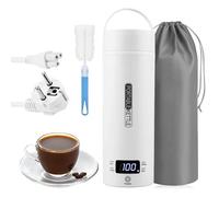 Bouilloire De Voyage, 500ML Mini Bouilloire Electrique, Bouilloire Voiture De Voyage, Bouilloire Electrique De Voyage Acier InoZMdable 316, Bouilloire Electrique Portable pour Thé, Café, Lait