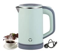 Bouilloire de voyage 800 ml Bouilloire de voyage Bouilloire portable - Mini bouilloire de camping Silencieux - Bouilloire de voyage en acier inoxydable - Bouilloire de voyage (Green)