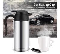 Bouilloire de voyage LESHP - 12V 750ML - Acier inoxydable et plastique - Gris - Maintien au chaud