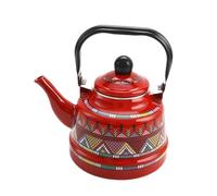 Bouilloire d'eau légère de 1700 ml pour décoration de salon domestique rouge, 16 x 21 cm