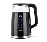 Bouilloire digitale à température variable - Capacité 1,7 L - Puissance 1850-2200 W - Corps en verre borosilicate