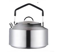 Bouilloire d'extérieur en acier inoxydable 304 avec volume intérieur spacieux, convient pour le camping de groupe et l'utilisation en solo (1200 ml)