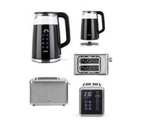 Bouilloire digitale 1.7L - - 2200W - Verre borosilicate - Grille-pain inox 850W - Tactile