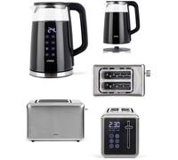 Bouilloire digitale 1.7L - LIVOO - 2200W - Verre borosilicate - Grille-pain inox 850W - Tactile