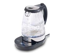 Rosenstein & Söhne – Bouilloire digitale en verre 2200 W / 1,7 l – Éclairage LED, thermostat