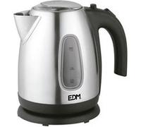 Bouilloire Edm 07656 Kettle Noir Acier Inoxydable 2200 W 1,7 L Edm