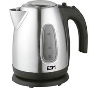 Bouilloire EDM 07656 Kettle Noir Acier inoxydable 2200 W 1,7 L