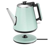 Bouilloire électrique 0,9L - Acier inoxydable 304, 1360W (4-6 min), Design compact avec bouton unique, Arrêt auto & Sécurité à sec - Maison/Bureau/Café
