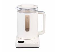 Bouilloire électrique 1,2 L avec température constante de 45℃, minuteur de 12 heures, chauffage uniforme à 360° et filtre à thé intégré pour la cuisine