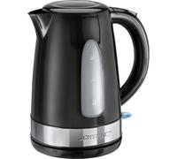 Clatronic Bouilloire électrique WKS 3576 – 1,5 L, récipient sans BPA, résistance cachée, 2200 W, noir