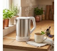 Bomann Bouilloire électrique WK5024BLANC 1,5 L Inox/Blanc Base à 360° Arrêt automatique