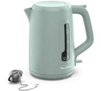 MOULINEX Bouilloire électrique 1.7 L, Indicateur 1 tasse, Filtre anticalcaire, Arrêt auto, Boule à thé incluse, Morning BY2M1310