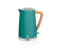 Swan Bouilloire électrique SK14610 – 1,7 L 2200 W Ultra-rapide Sans fil Design Nordic Vert