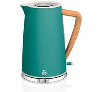 Bouilloire électrique 1,7L Ultra Rapide Sans Fil Design Moderne Nordic, SWAN, SK14610GRENEU, 2200, Vert Vert G