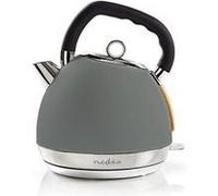 Bouilloire électrique 1,8l acier gris 2200w protection contre ébullition