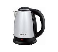 HAGEN Bouilloire électrique HA5525-SIL 1,8 L inox sans fil Base 360° 1500W Argent
