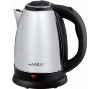 Hagen Bouilloire Electrique Compacte Inox, Design Elegant, Base 360°, Capacité 1,8L, Puissance 1500W - HA5525-SIL-Silver