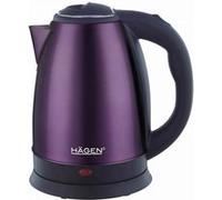 Hagen, Bouilloire Electrique Compacte Inox, Design Elegant, Base 360°, Capacité 1,8L, Puissance 1500W, Base 360 °, Filtre amovible et lavable, HA5525-Violet