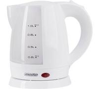 Bouilloire Électrique 1 L sans Fil, sans BPA, Avec Arrêt Automatique, Filtre, Mesko, MS1276, 1600, Blanc Blanc G