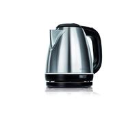 Bouilloire Electrique 1 Litre sans BPA, Acier Inoxydable, Sans Fil Base 360º,, MCZ-84M, 1600, Argent