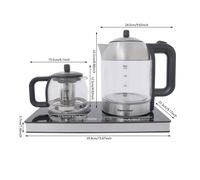 Bouilloire électrique 1500W Bouilloire électrique multifonctionnelle avec panneau de contrôle tactile