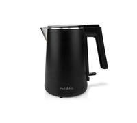 Nedis, Bouilloire électrique en plastique 1L 360° Strix 1200W, Noir