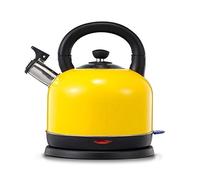 Bouilloire Electrique, 2000W Bouilloire de Chauffage Rapide Grande Bouilloire Sans fil, Niveau Eau Visible, Arrêt Automatique (Jaune, 1.2L)