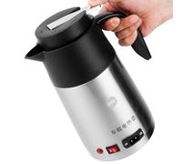 Bouilloire Électrique 200W pour Voiture et Camion - Chaudière à Allume-cigare 24V en Acier Inoxydable 1200Ml pour Véhicule