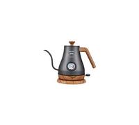 Bouilloire électrique à bec fin texture mate noir 1. 0l avec régulateur de température Noir G