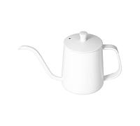 Bouilloire Electrique à Col de Cygne 600ml, Acier Inoxydable 304 - Versement Précis, Anti - Rouille, Parfaite Pour Café et Thé (Blanc 350ml)