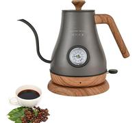 Bouilloire électrique à col de cygne en acier inoxydable 304 avec bouton de température, bouilloire à café et à thé de 1000ml, chauffe rapidement le café, l'eau et le thé.