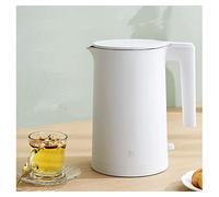 Bouilloire électrique à double paroi 100% acier inoxydable Cool Touch avec chauffage à ébullition rapide de 1 800 W, sans fil avec arrêt automatique et protection contre l'ébullition à sec