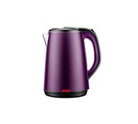 Bouilloire électrique à ébullition rapide avec filtre réutilisable, isolation à double paroi et silicone scellée protection contre l'ébullition à sec, 1,8 l, 1500 W, violet et acier inoxydable, vision
