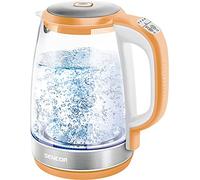 Bouilloire Électrique à Température Variable avec Lumiere LED Interne, 2,0 L Capacité, 2200W, Orange