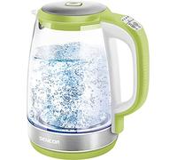 Bouilloire Électrique à Température Variable avec Lumiere LED Interne, 2,0 L Capacité, 2200W, Vert Herbe