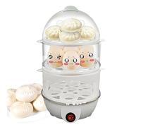 Bouilloire électrique à œufs durs automatique avec 3 niveaux - Appareil de cuisson à la vapeur avec sécurité pour cuisines professionnelles et domestiques