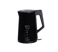 Bouilloire électrique Adler AD 1345 noire avec affichage LED et régulation de température 1,7 L STRIX