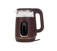 Bouilloire électrique - ADLER - AD 1305 - Verre bordeaux - 1,7 L - 2200 W - Tactile