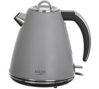 Bouilloire électrique Adler AD 1343G, en métal 1,5 litres Système de contrôle de sécurité, Puissance max. 2200W, Grey