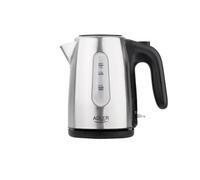 Adler | Bouilloire | AD 1273 | Standard | 1200 W | 1 L | Acier inoxydable | Socle pivotant à 360° | Acier inoxydable