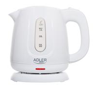 Bouilloire électrique Adler Capacité 1L puissance 850W Blanc AD 1373