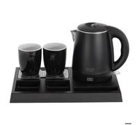 Bouilloire électrique - ADLER EUROPE - AD 1387 - double paroi - plateau avec 2 tasses - arrêt auto & anti-ébullition