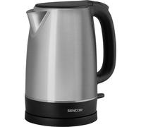 Bouilloire électrique avec lampe témoin éclairée, 1,7 l, capacité : 2200 W, argentée
