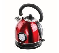 Bouilloire électrique avec thermomètre sans fil rouge - 1,8L - 1800W DOD157