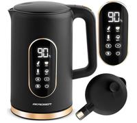 Bouilloire Électrique - Berdsen - BD-712 - 1,7L - Noire et Dorée - Écran Tactile