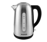 Bouilloire électrique BERGMANN FR006 1,7 L 2200 W en acier inoxydable, base noir