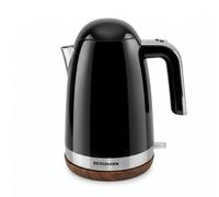 Bouilloire électrique BERGMANN FR008 1,7 L 2200 W noire avec base imitation bois
